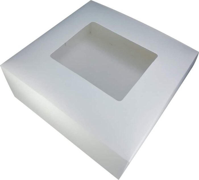 10x10x6 Inches Top Window White Box 4 5 Pounds Cake Packaging One 